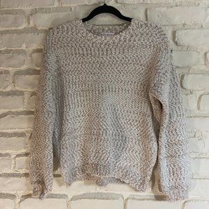 Fuzzy Sweater with Balloon Sleeve